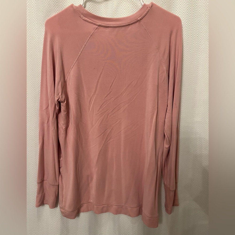 Women’s Modal/Spandex Coral Pink Sweatshirt L - Picture 2 of 3